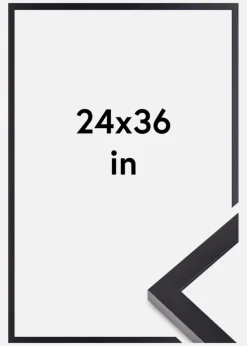 Ramme Selection Akrylglas Sort 24x36 inches (60,94x91,44 cm)