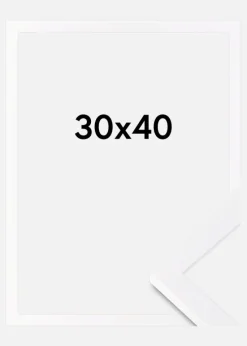 Ramme Selection Akrylglas Hvid 30x40 cm