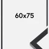 Ramme Selection Akrylglas Sort 60x75 cm