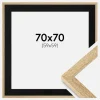 Ramme Selection Eg 70x70 cm - Passepartout Sort 60x60 cm