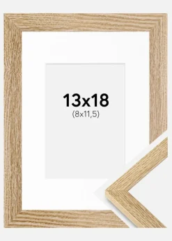 Ramme Selection Eg 13x18 cm - Passepartout Hvid 9x12 cm