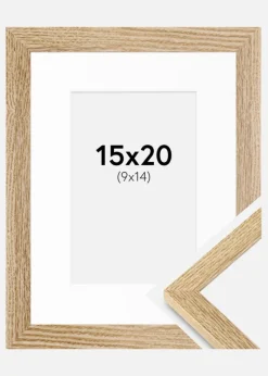 Ramme Selection Eg 15x20 cm - Passepartout Hvid 10x15 cm