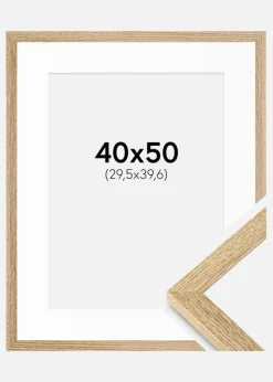 Ramme Selection Eg 40x50 cm - Passepartout Hvid 12x16 inches