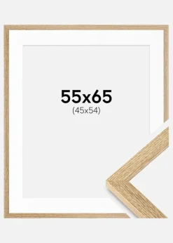 Ramme Selection Eg 55x65 cm - Passepartout Hvid 46x55 cm