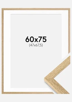 Ramme Selection Eg 60x75 cm - Passepartout Hvid 48x68,5 cm