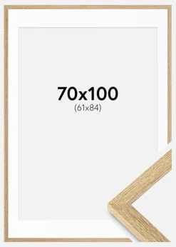 Ramme Selection Eg 70x100 cm - Passepartout Hvid 62x85 cm