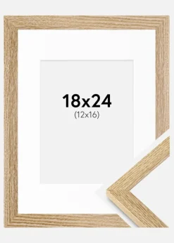 Ramme Selection Eg 18x24 cm - Passepartout Hvid 13x17 cm