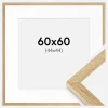 Ramme Selection Eg 60x60 cm - Passepartout Hvid 45x45 cm