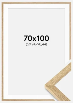 Ramme Selection Eg 70x100 cm - Passepartout Hvid 24x36 inches