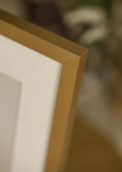 Ramme Selection Guld 18x24 cm - Passepartout Hvid 13x18 cm