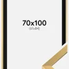 Ramme Selection Guld 70x100 cm - Passepartout Sort 62x85 cm