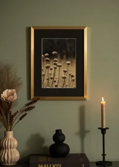 Ramme Selection Guld 60x90 cm - Passepartout Sort 50x75 cm