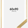 Ramme Selection Guld 60x90 cm - Passepartout Hvid 50x80 cm