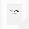 Ramme Selection Hvid 18x24 cm - Passepartout Hvid 13x17 cm
