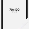 Ramme Selection Hvid 70x100 cm - Passepartout Sort 62x85 cm
