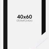 Ramme Selection Hvid 40x60 cm - Passepartout Sort 32,9x48,3 cm (A3+)