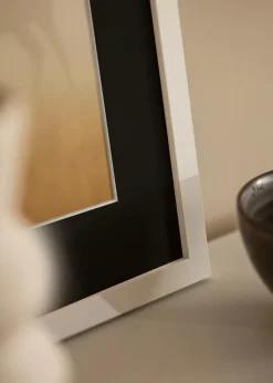 Ramme Selection Hvid 15x20 cm - Passepartout Sort 4x5 inches