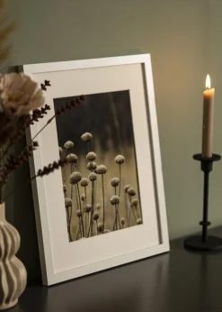 Ramme Selection Hvid 60x80 cm - Passepartout Hvid 50x70 cm