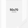 Ramme Selection Hvid 50x70 cm - Passepartout Hvid 33x56 cm