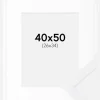 Ramme Selection Hvid 40x50 cm - Passepartout Hvid 27x35 cm