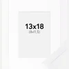 Ramme Selection Hvid 13x18 cm - Passepartout Hvid 9x12 cm
