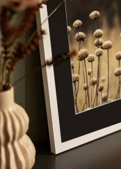 Ramme Selection Hvid 60x80 cm - Passepartout Sort 50x70 cm