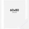 Ramme Selection Hvid 60x80 cm - Passepartout Hvid 50x65 cm