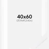Ramme Selection Hvid 40x60 cm - Passepartout Hvid 32,9x48,3 cm (A3+)