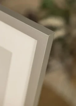 Ramme Selection Sølv 40x60 cm - Passepartout Hvid 32,9x48,3 cm (A3+)