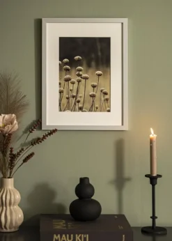 Ramme Selection Sølv 40x60 cm - Passepartout Hvid 32,9x48,3 cm (A3+)