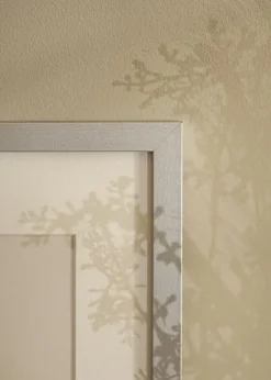 Ramme Selection Sølv 60x80 cm - Passepartout Hvid 50x65 cm