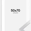 Ramme Selection Sølv 50x70 cm - Passepartout Hvid 40x60 cm