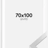 Ramme Selection Sølv 70x100 cm - Passepartout Hvid 62x93 cm