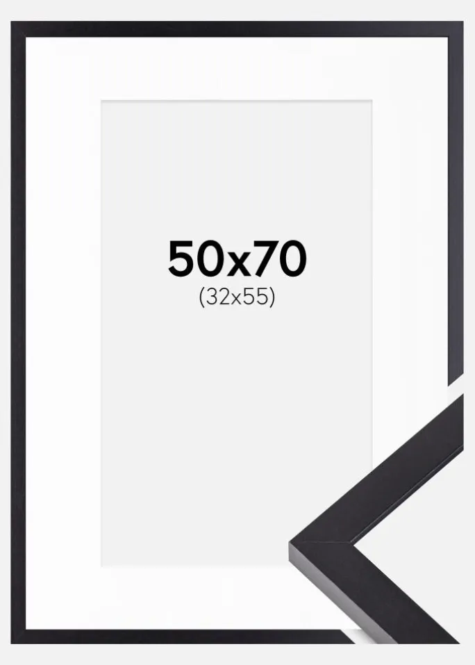 Ramme Selection Sort 50x70 cm - Passepartout Hvid 33x56 cm