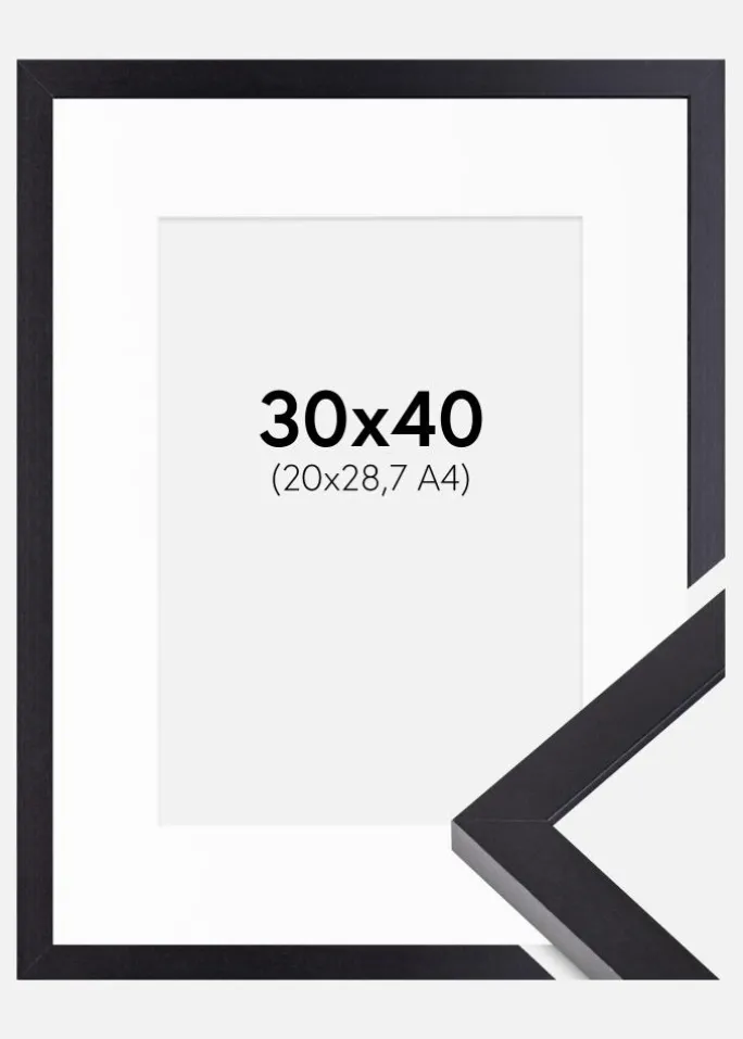 Ramme Selection Sort 30x40 cm - Passepartout Hvid 21x29,7 cm (A4)