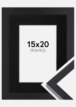 Ramme Selection Sort 15x20 cm - Passepartout Sort 4x6 inches