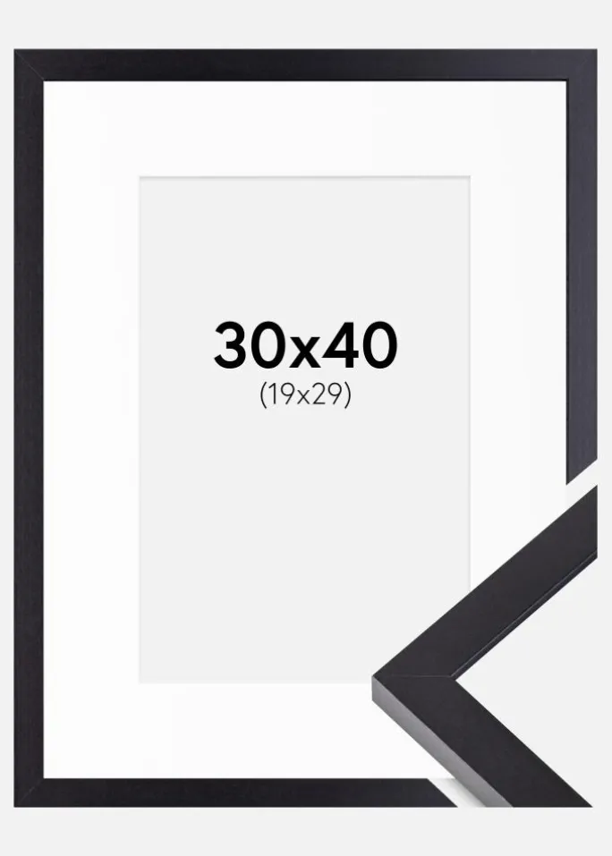 Ramme Selection Sort 30x40 cm - Passepartout Hvid 20x30 cm