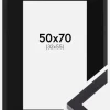 Ramme Selection Sort 50x70 cm - Passepartout Sort 33x56 cm