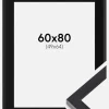 Ramme Selection Sort 60x80 cm - Passepartout Sort 50x65 cm