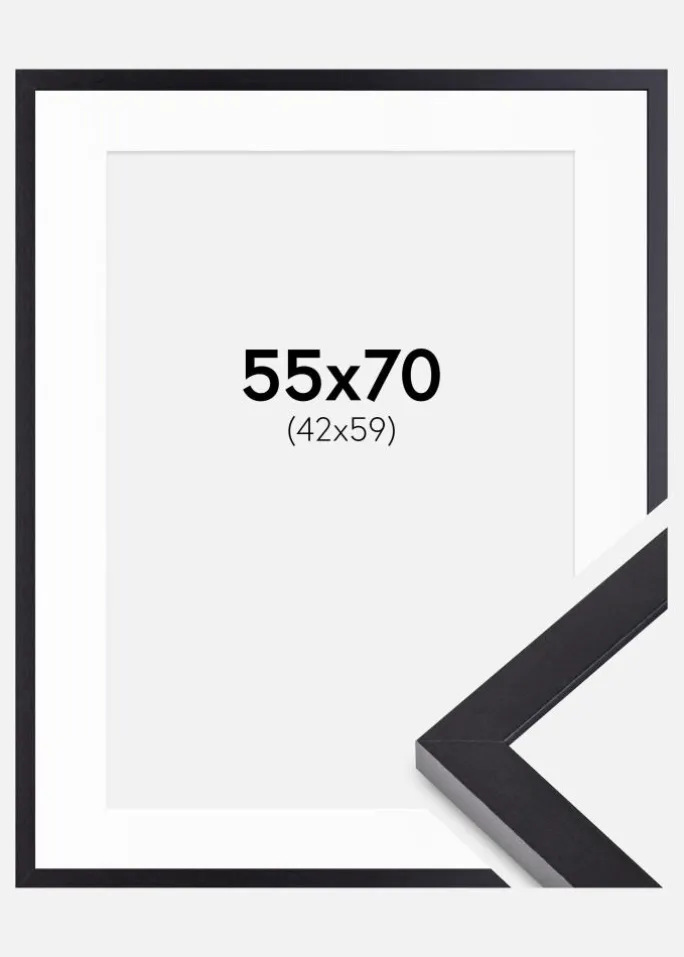 Ramme Selection Sort 55x70 cm - Passepartout Hvid 43x60 cm