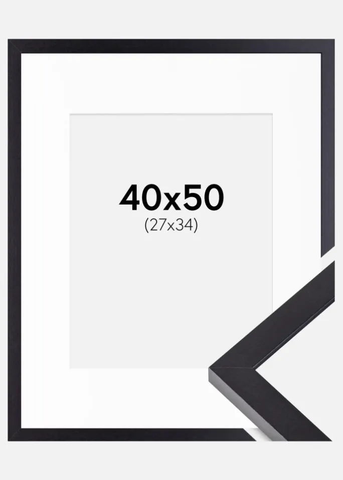 Ramme Selection Sort 40x50 cm - Passepartout Hvid 28x35 cm