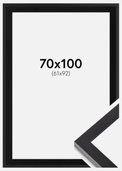 Ramme Selection Sort 70x100 cm - Passepartout Sort 62x93 cm