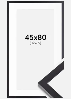 Ramme Selection Sort 45x80 cm - Passepartout Hvid 33x70 cm