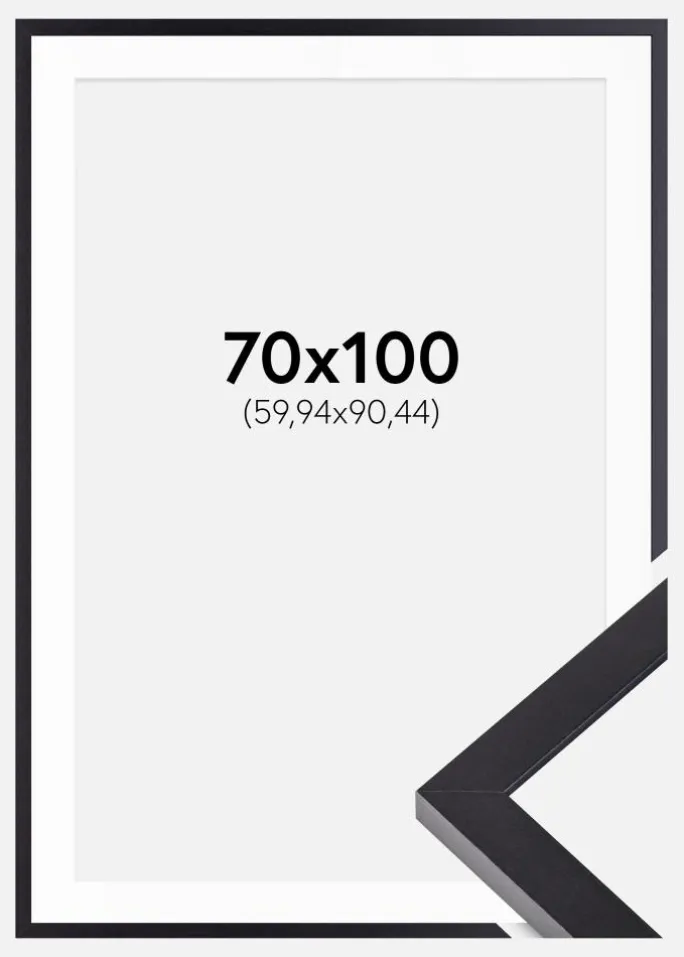 Ramme Selection Sort 70x100 cm - Passepartout Hvid 24x36 inches