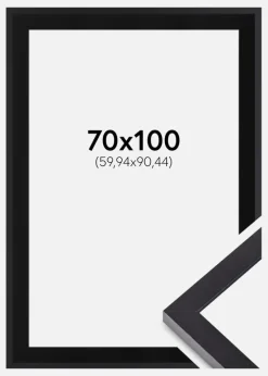 Ramme Selection Sort 70x100 cm - Passepartout Sort 24x36 inches