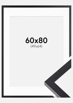 Ramme Selection Sort 60x80 cm - Passepartout Hvid 50x65 cm