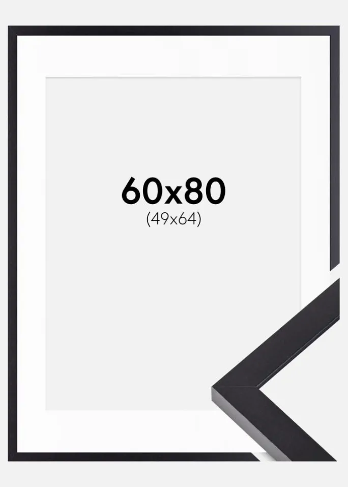 Ramme Selection Sort 60x80 cm - Passepartout Hvid 50x65 cm