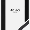 Ramme Selection Sort 40x60 cm - Passepartout Sort 30x50 cm