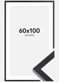 Ramme Selection Sort 60x100 cm - Passepartout Hvid 50x90 cm