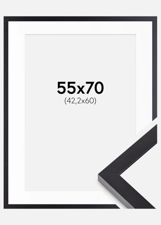 Ramme Selection Sort 55x70 cm - Passepartout Hvid 43,2x61 cm
